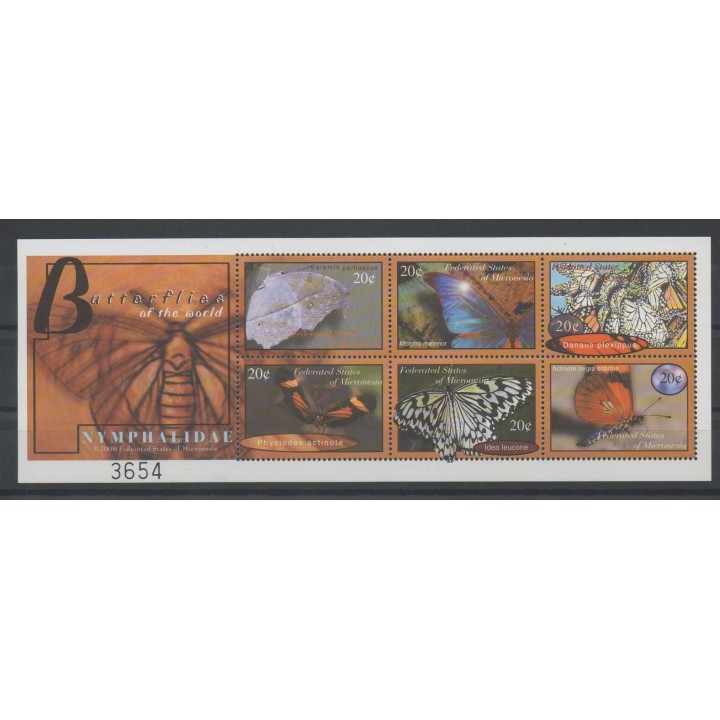 Stamps - Micronesia - 2000 - Nb 801/806 - butterflies