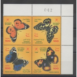 Oman - 1999 - Nb 420/423 - Butterflies
