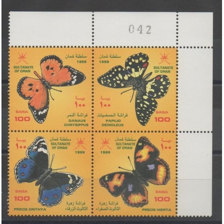 Oman - 1999 - No 420/423 - Papillons