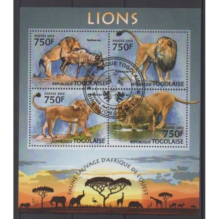 Acheter cette série de timbres du Togo de l'année 2013 (No 3196/3199). - Oblitéré