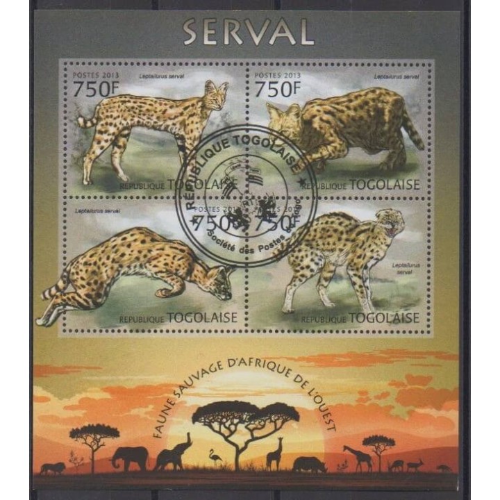 Buy this set of stamps of Togo of the year 2013 (Nb 3176/3179). - Used