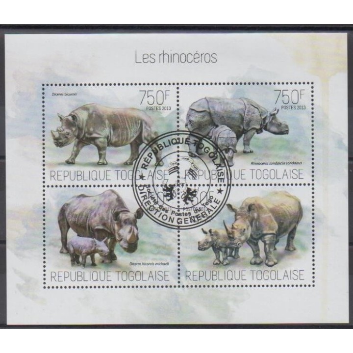 Acheter cette série de timbres du Togo de l'année 2013 (No 3585/3588). - Oblitéré