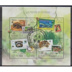 Togo - 2013 - Nb 3509/3512 - Stamps on stamps - Used