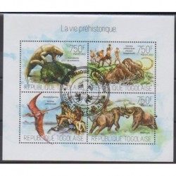 Togo - 2013 - No 3573/3576 - Animaux préhistoriques - Oblitérés