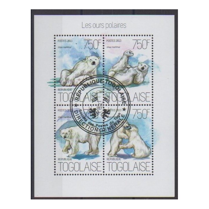 Buy this set of stamps of Togo of the year 2013 (Nb 3653/3656). - Used