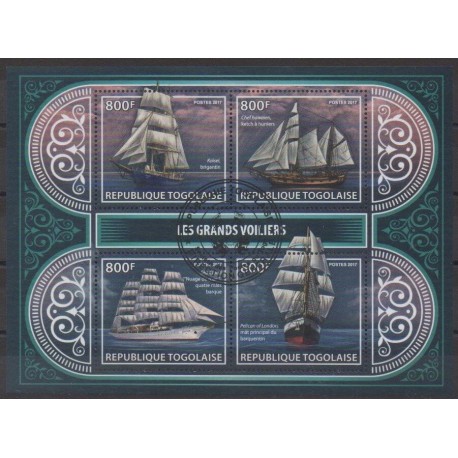 Togo - 2017 - Nb 5756/5759 - Boats - Used