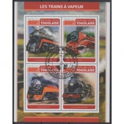 Togo - 2017 - No 5710/5713 - Chemins de fer - Oblitérés