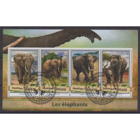 Togo - 2017 - No 5490/5493 - Mammifères - Oblitérés