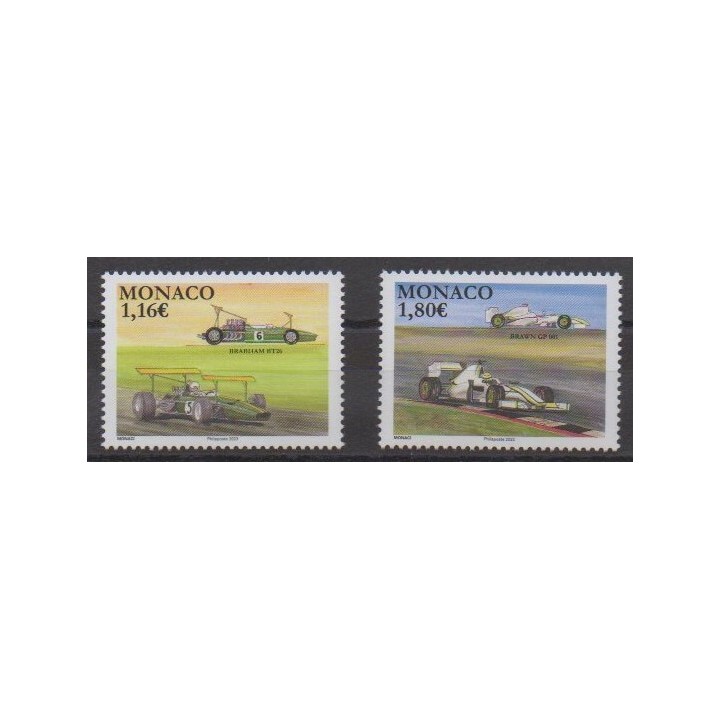 Buy this stamp of Monaco of the year 2023 (Brabham - Brawn).