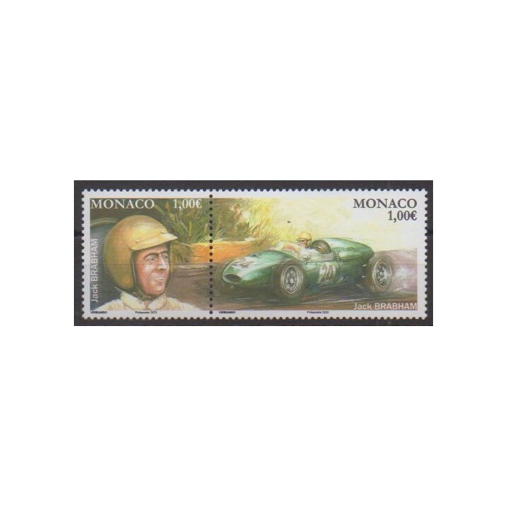Buy this stamp of Monaco of the year 2023 (Jack Brabham).