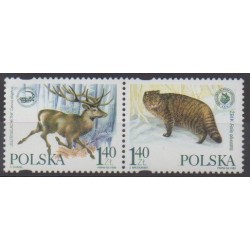 Pologne - 1999 - No 3565/3566 - Mammifères