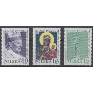 Buy this set of stamps of Poland of the year 2000 (Nb 3604/3606).