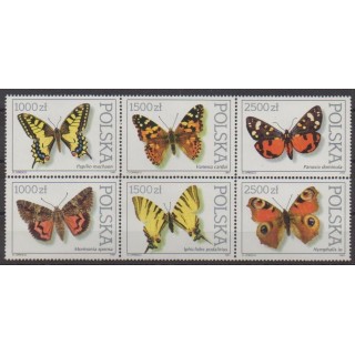 Acheter cette série de timbres de Pologne de l'année 1991 (No 3144/3149).
