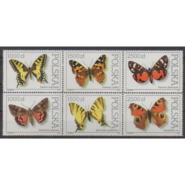 Buy this set of stamps of Poland of the year 1991 (Nb 3144/3149).