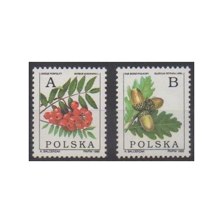 Poland - 1995 - Nb 3349/3350 - Fruits or vegetables