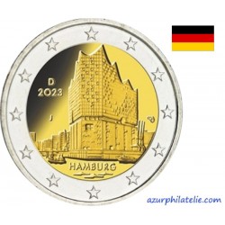 2 euro commémorative - Allemagne - 2023 - Hambourg " Philharmonie de l'Elbe " - UNC