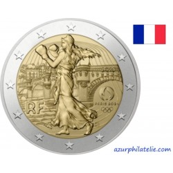 2 euro commémorative - France - 2023 - Olympic Games Paris 2024 - Coincard