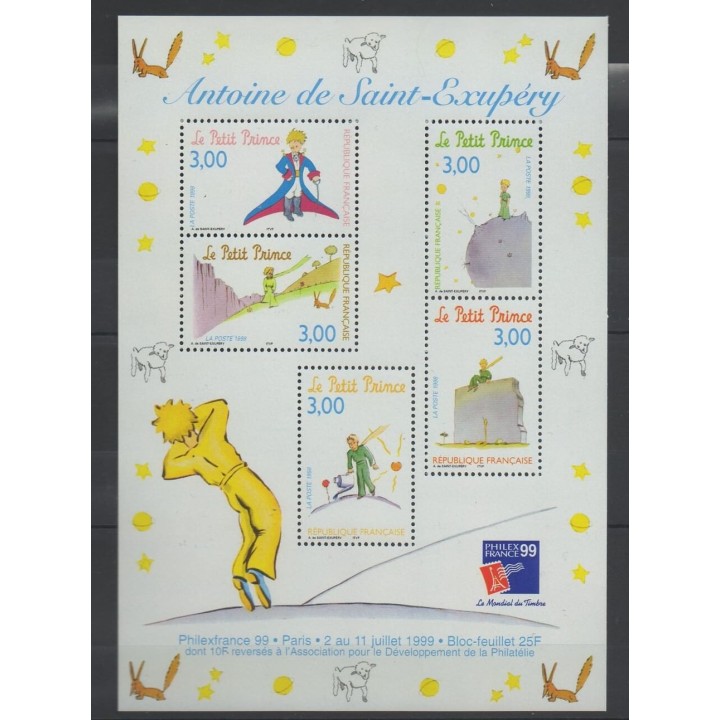 Timbres - France - Blocs et feuillets - 1998 - No BF 20 - Littérature