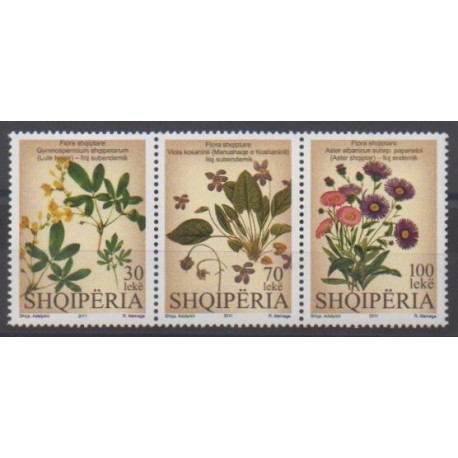 Albania - 2011 - Nb 3066/3068 - Flowers
