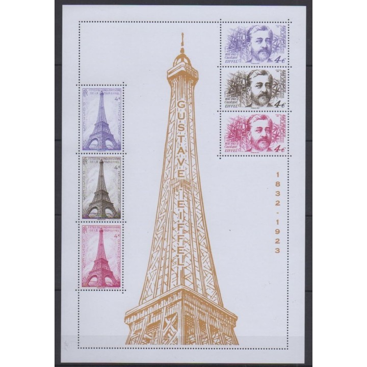Buy this souvenir sheet  of France of the year 2023 (Nb BF Gustave Eiffel).