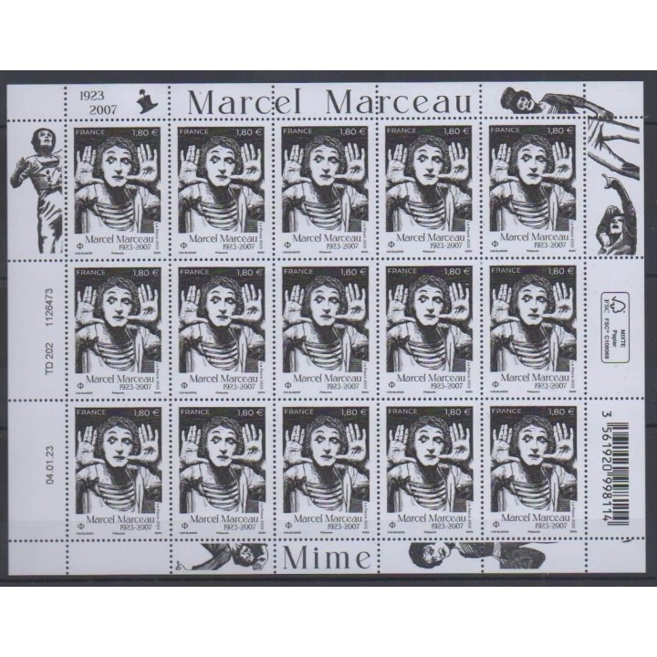 Buy this souvenir sheet  of France of the year 2023 (Nb F91- Marcel Marceau).