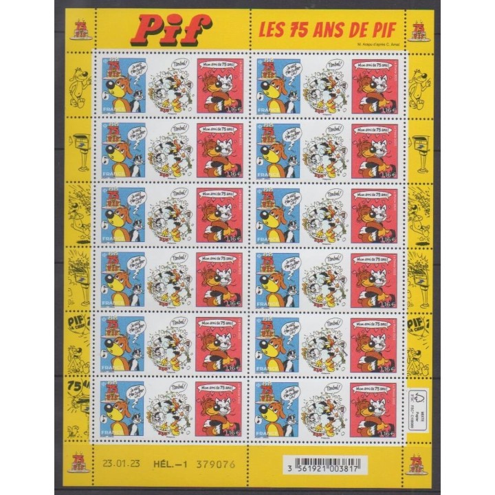 Acheter ce feuillet de France de l'année 2023 (No F92 - PIF 75 ans).
