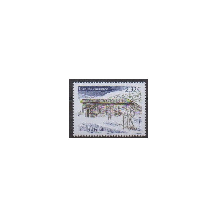 Buy this stamp of French Andorra of the year 2023 (Refuge d'Envalira).