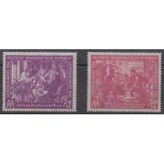 Acheter cette série de timbres d'Allemagne orientale (RDA) de l'année 1950 (No 1/2).