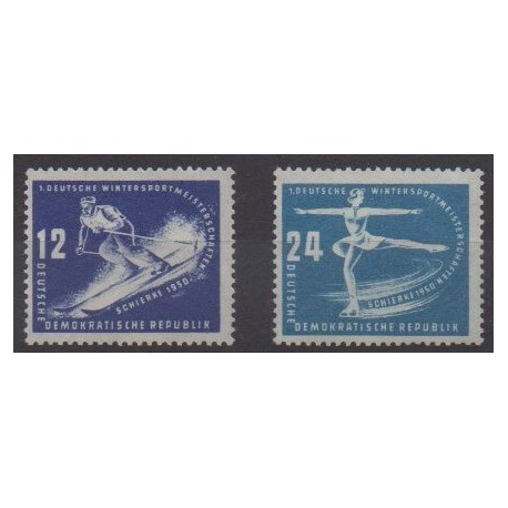 Allemagne orientale (RDA) - 1950 - No 3/4 - Sports divers