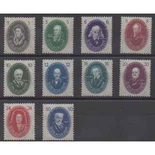 Acheter cette série de timbres d'Allemagne orientale (RDA) de l'année 1950 (No 15/24).