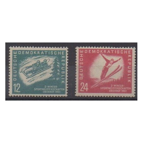 East Germany (GDR) - 1951 - Nb 32/33 - Various sports