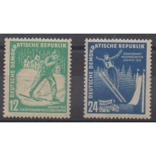 Buy this set of stamps of East Germany (GDR) of the year 1952 (Nb 50/51).