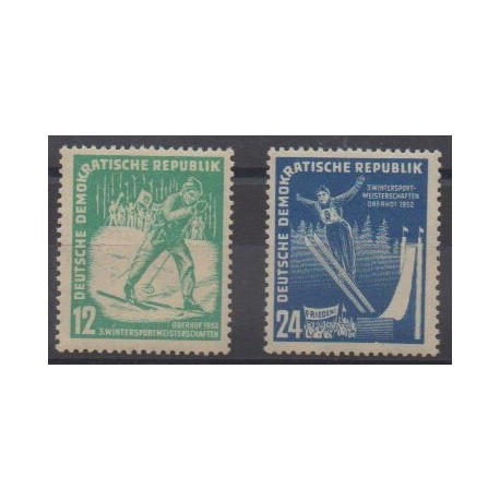 East Germany (GDR) - 1952 - Nb 50/51 - Various sports