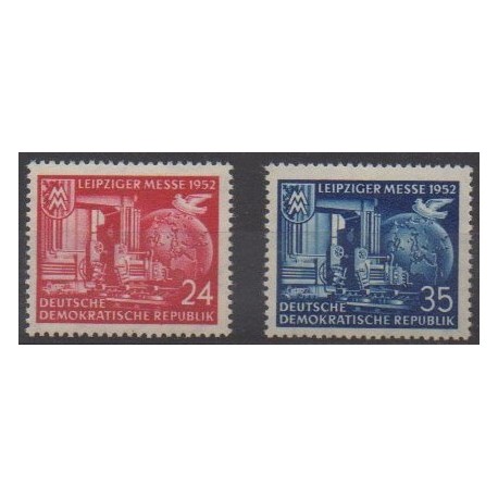East Germany (GDR) - 1952 - Nb 67/68 - Exhibition