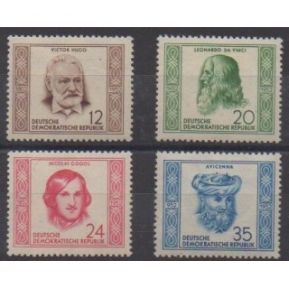 Buy this set of stamps of East Germany (GDR) of the year 1952 (Nb 63/66).