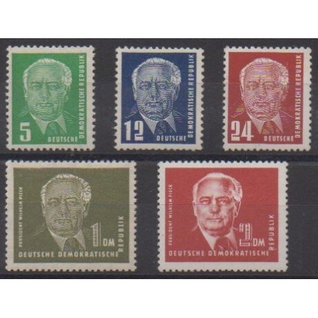 Buy this set of stamps of East Germany (GDR) of the year 1952 (Nb 69/72A).