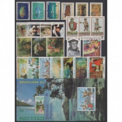 Polynesia - Complete year - 1983 - Nb 192/208 - PA174/PA181 - BF7/BF8