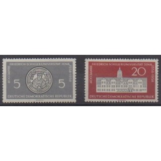 Buy this set of stamps of East Germany (GDR) of the year 1958 (Nb 367/368).