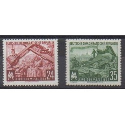 East Germany (GDR) - 1953 - Nb 113/114 - Exhibition