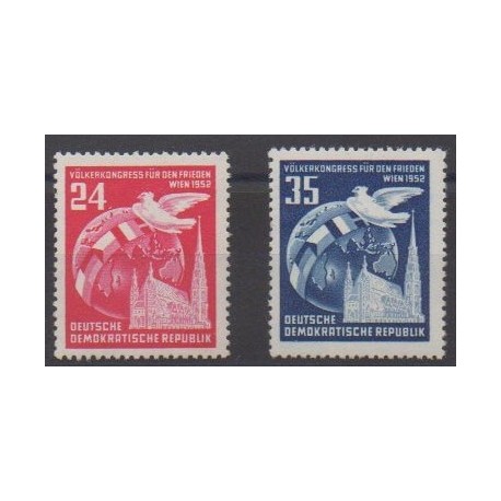 East Germany (GDR) - 1953 - Nb 76/77 - Various Historics Themes