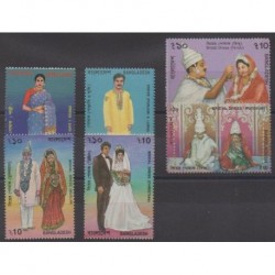 Bangladesh - 1995 - No 509/514 - Costumes