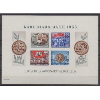 Acheter ce bloc-feuillet d'Allemagne orientale (RDA) de l'année 1953 (No BF3a).