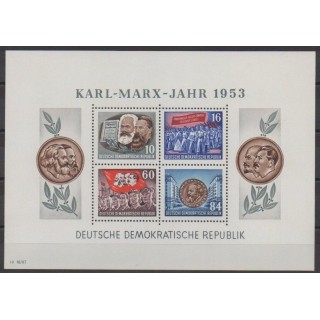 Acheter ce bloc-feuillet d'Allemagne orientale (RDA) de l'année 1953 (No BF3).