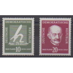 Allemagne orientale (RDA) - 1958 - No 344/345 - Sciences et Techniques
