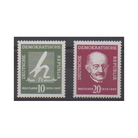 Allemagne orientale (RDA) - 1958 - No 344/345 - Sciences et Techniques