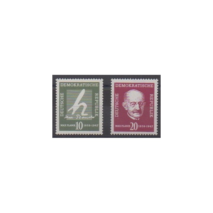 Acheter cette série de timbres d'Allemagne orientale (RDA) de l'année 1958 (No 344/345).