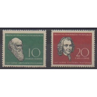 Buy this set of stamps of East Germany (GDR) of the year 1958 (Nb 349/350).