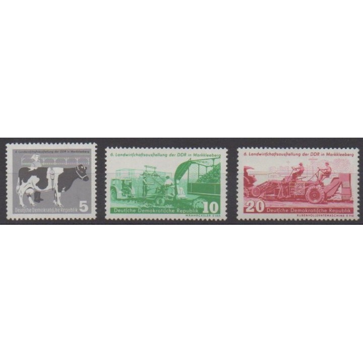 Acheter cette série de timbres d'Allemagne orientale (RDA) de l'année 1958 (No 346/348).
