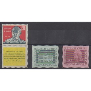 Acheter cette série de timbres d'Allemagne orientale (RDA) de l'année 1959 (No 448/450).