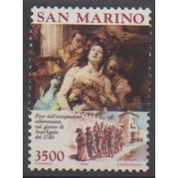 Saint-Marin - 1990 - No 1228 - Histoire - Peinture